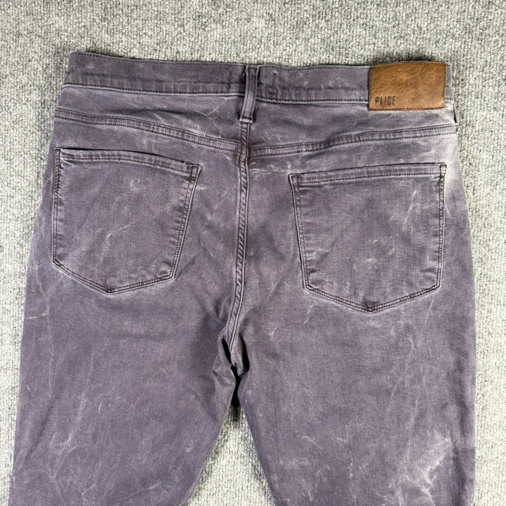 PAIGE Federal Jeans Mens 33 Faded Purple Slim Straight Rayon Blend Pants